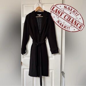 H & M Women’s Size 10 Elegant Black Trench Coat